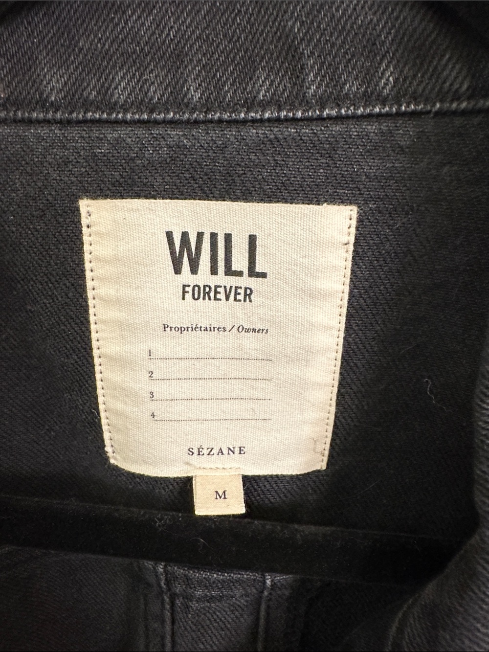 Black Sezane Jean Jacket - Picture 2 of 4